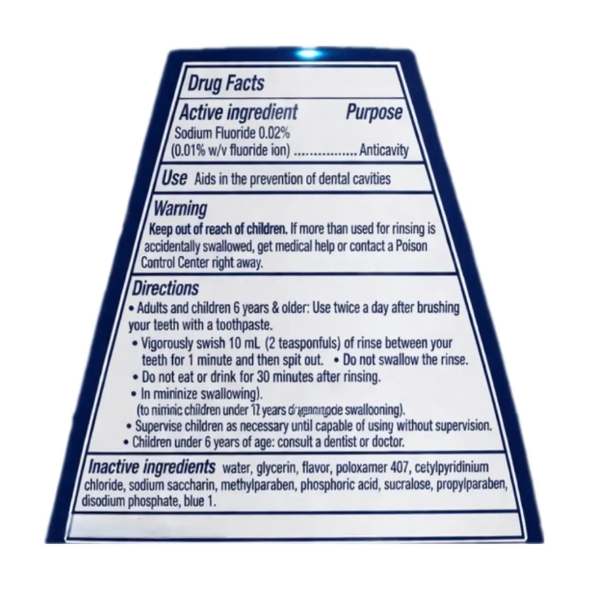 Enjuague bucal sabor menta Crest (1 L) - Thumbnail 3