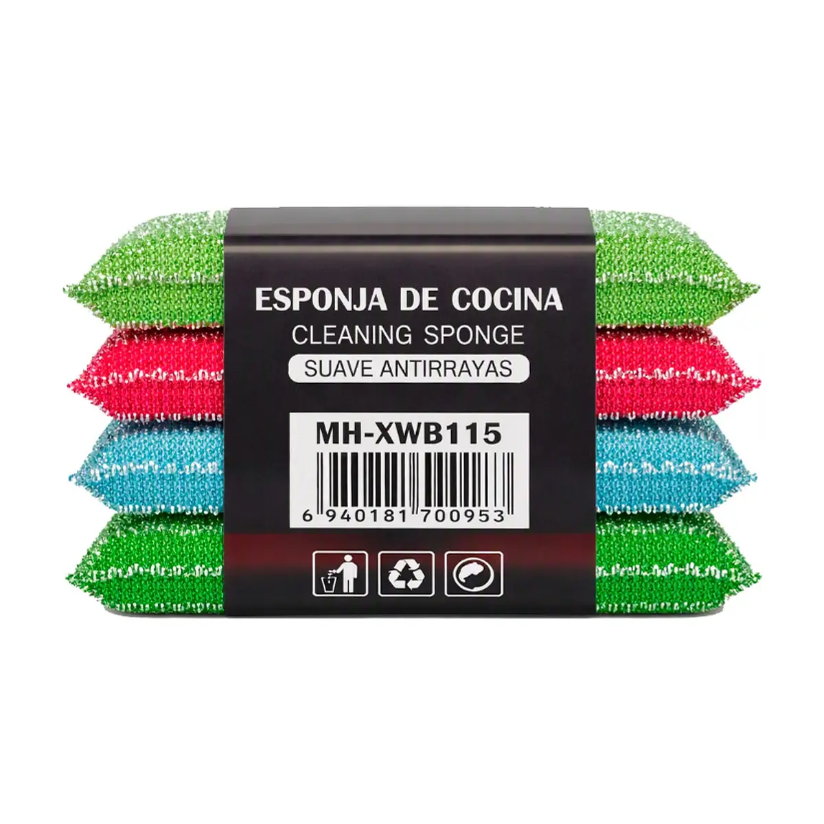 Esponja de cocina Maxi House (4 U) - Miniatura 1