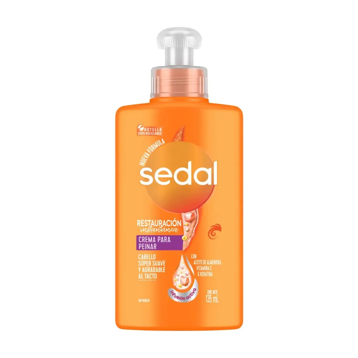 Crema para peinar restauración instantánea Sedal (135 ml) - Thumbnail 3