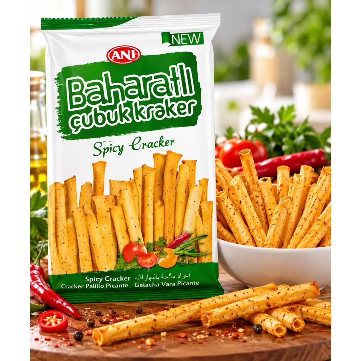 Galletas de palitos sabor picante Ani (35 g / 1.23 oz) - Miniatura 4