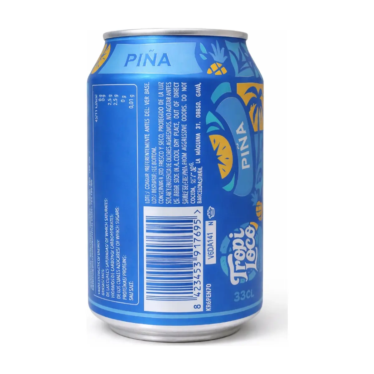 Refresco gaseado de piña Tropi Loco (24 x 330 ml) - Miniatura 2