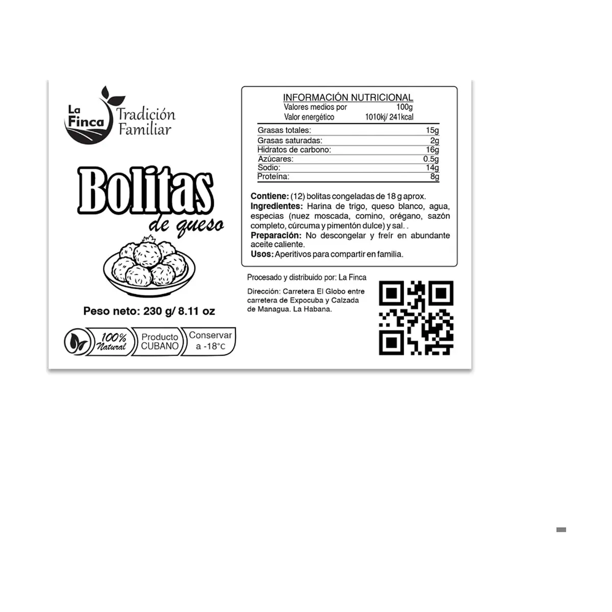 Bolitas de queso La Finca (12 x 18 g / 7.61 oz) - Miniatura 2