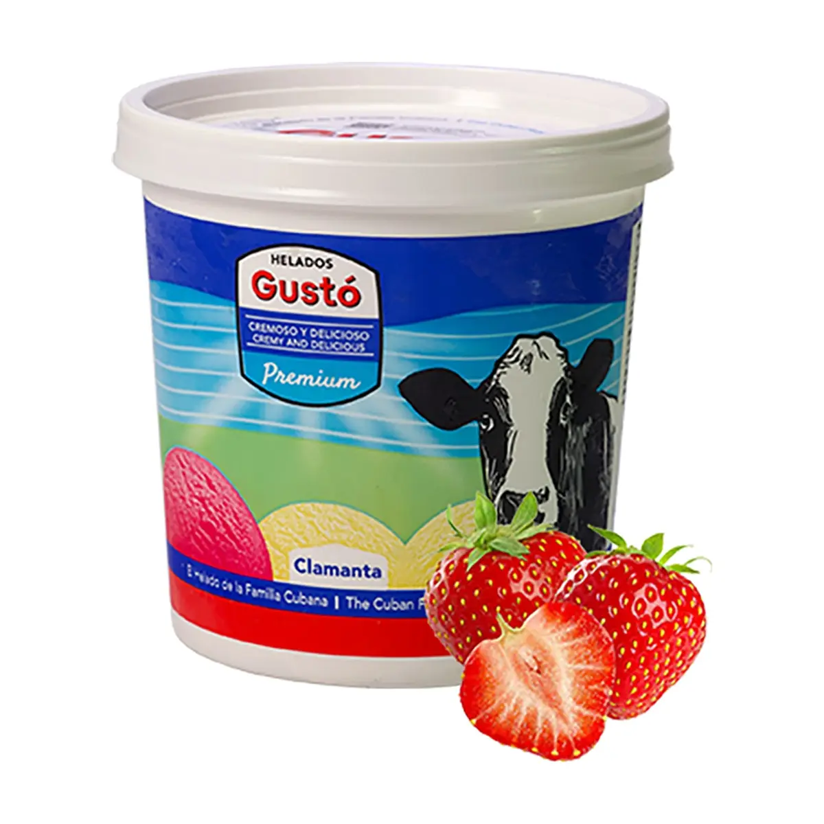Helado Premium de fresa Gustó (1 L)