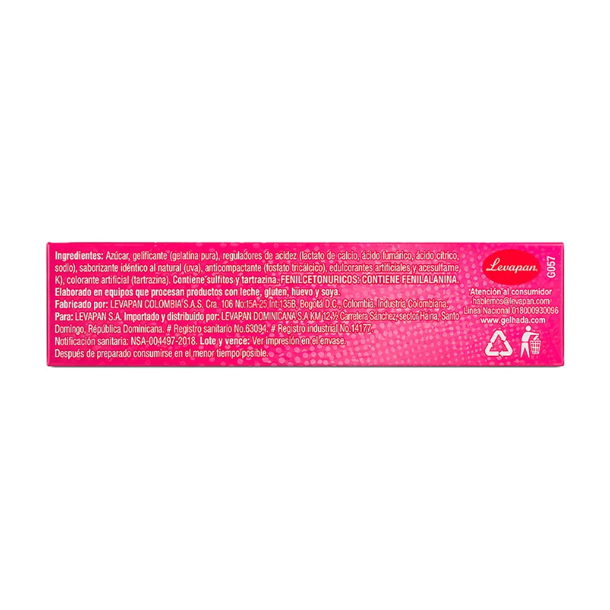 Gelatina de uva Gel´hada (35 g / 1.23 oz) - Thumbnail 3
