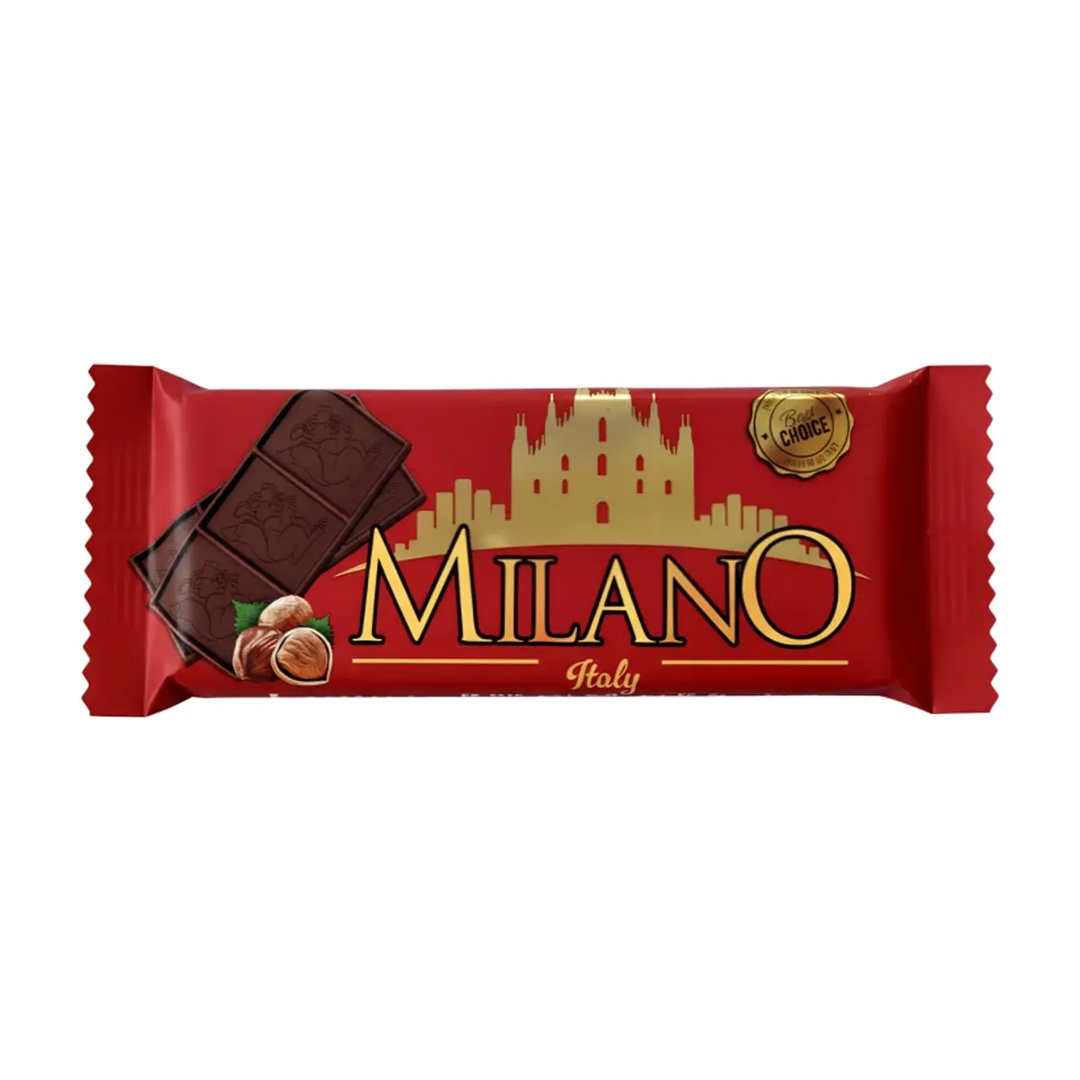 Barra de chocolate con avellanas Akai Milano (55 g / 1.94 oz)