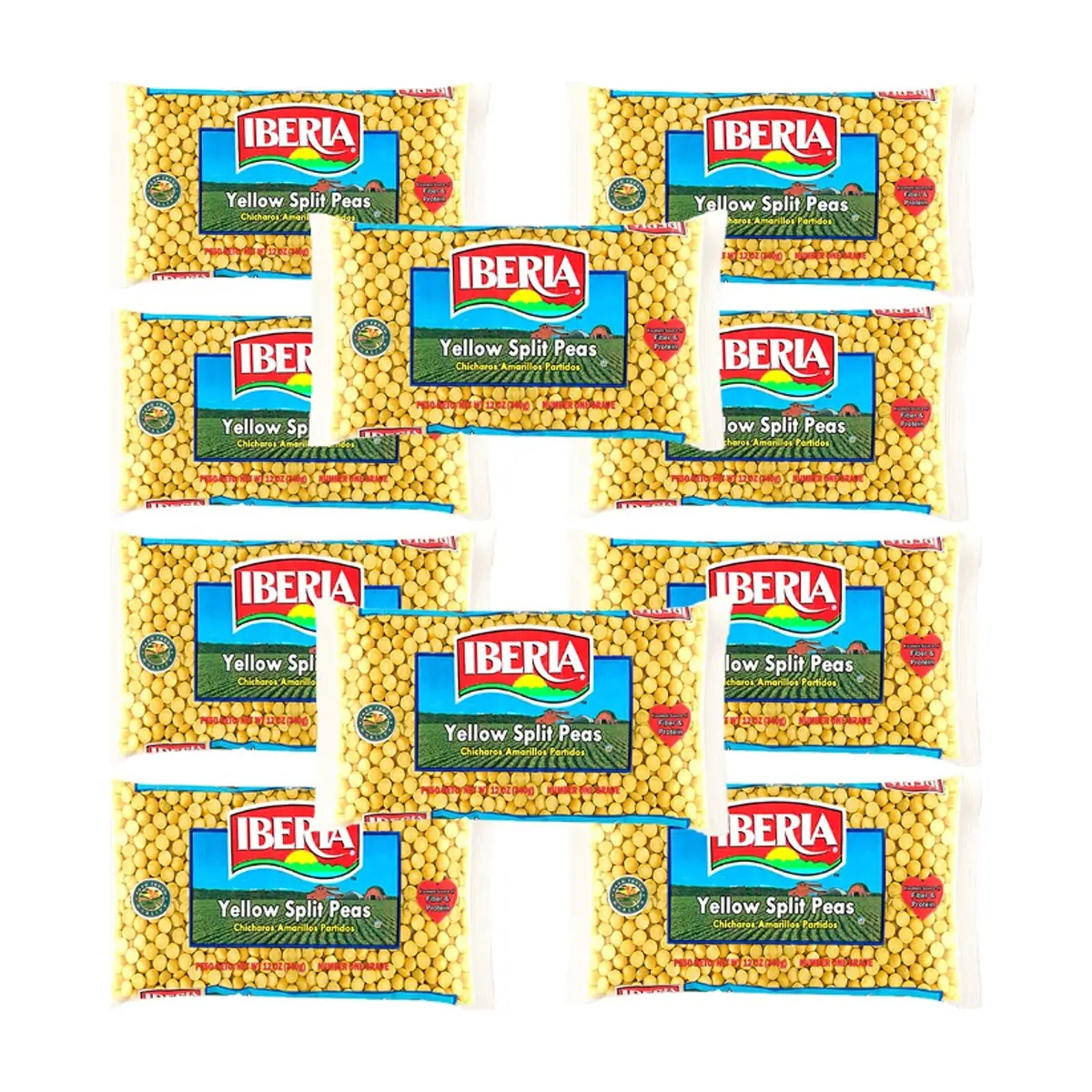 Chicharos amarillos partidos Iberia ( 10 x 340 g / 12 oz)
