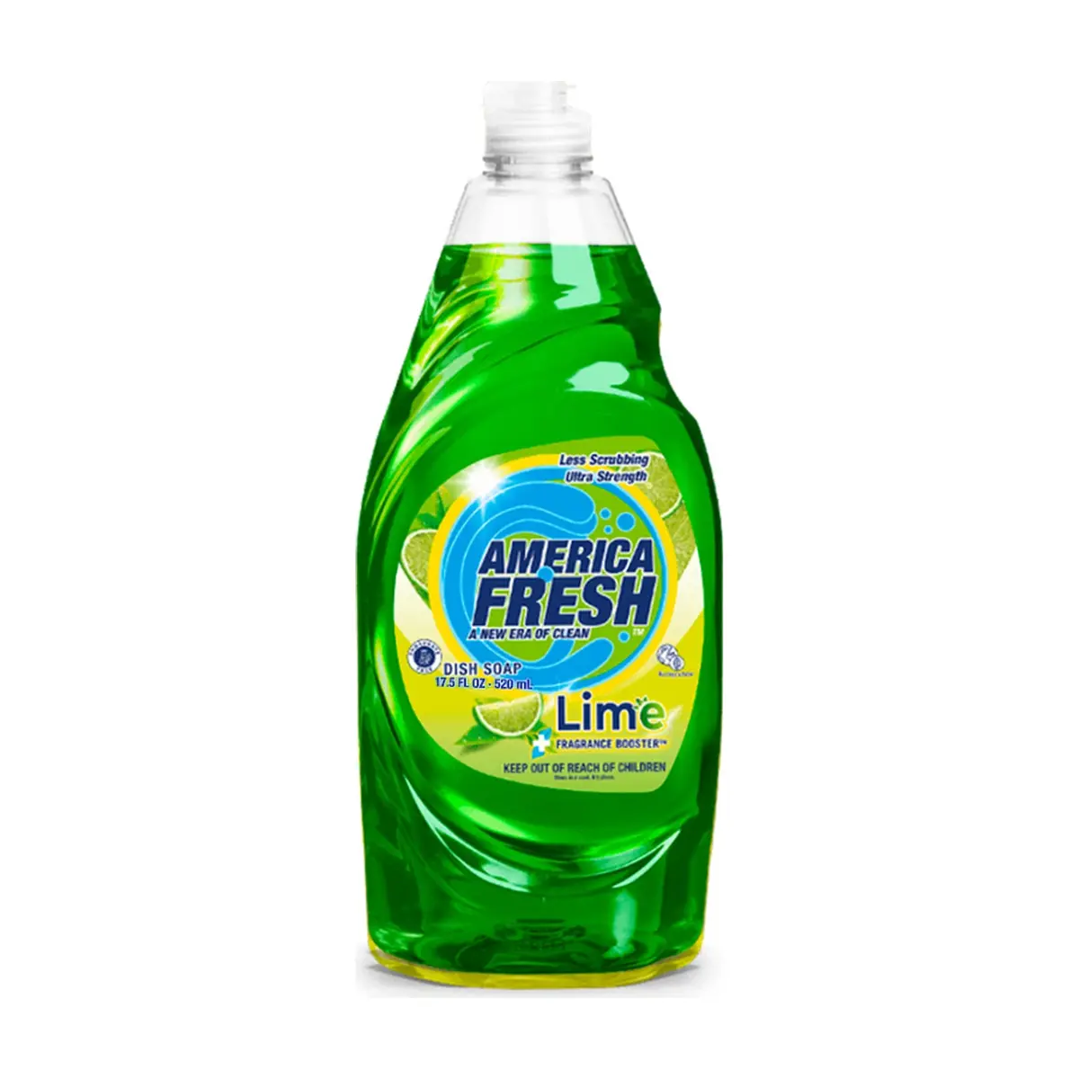 Detergente lavavajillas verde fragancia lima America Fresh (520 ml) - Imagen 1