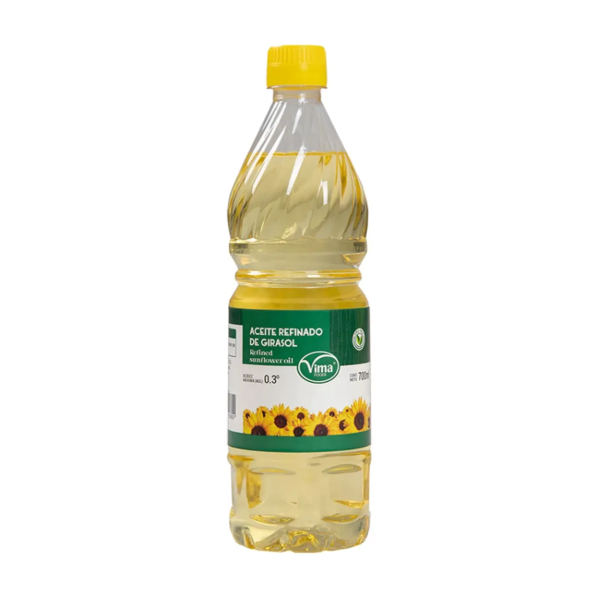 Aceite refinado de girasol Vima Foods (700 ml)