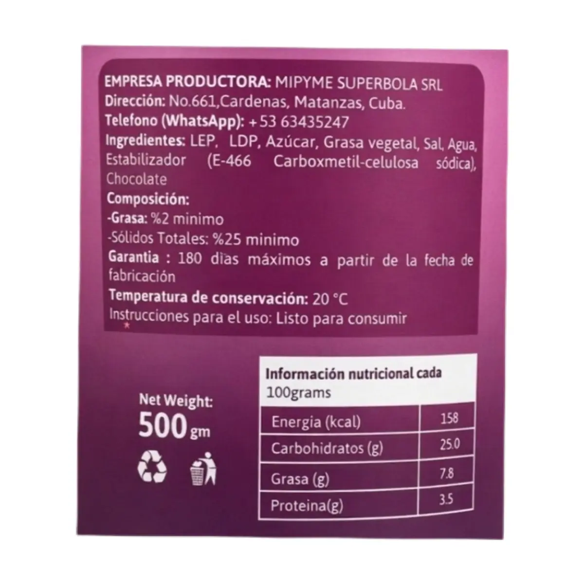 Helado de chocolate Gustatini (500 ml) - Thumbnail 3