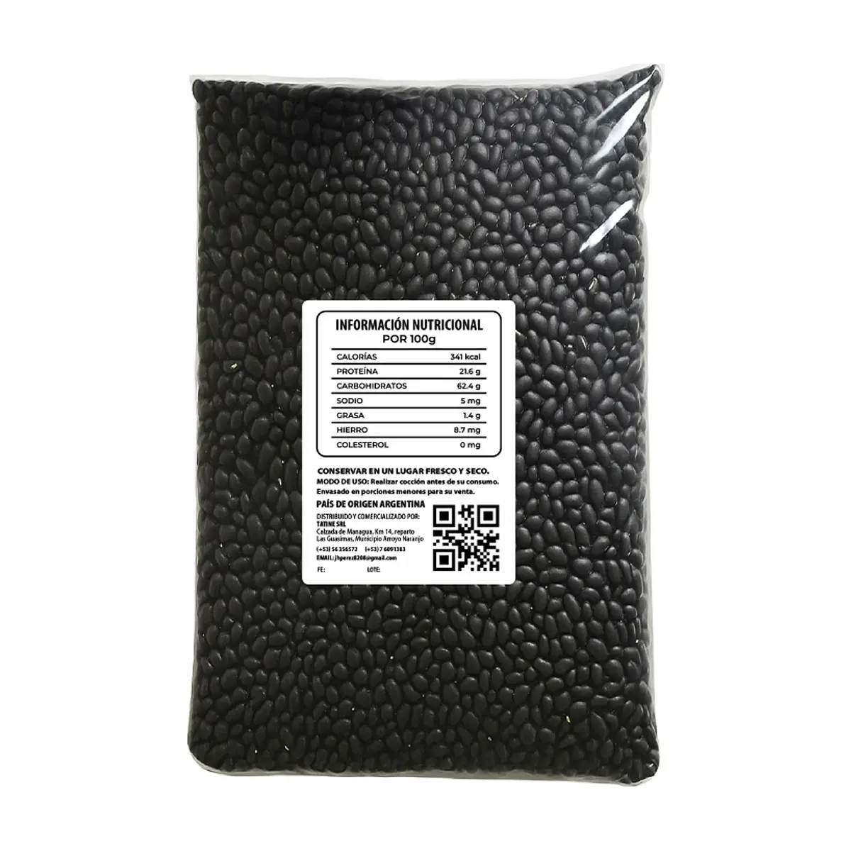 Frijoles negros LJD (6 x 454 g / 1 lb) - Thumbnail 3