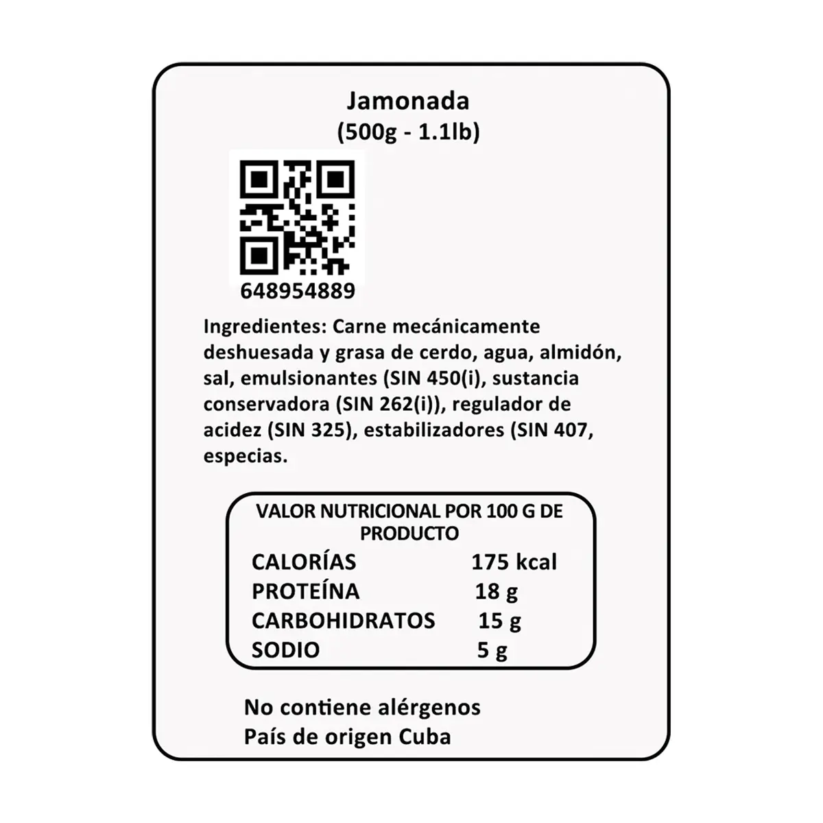 Jamonada Y&D Ricos (500 g / 1.10 lb) - Thumbnail 2