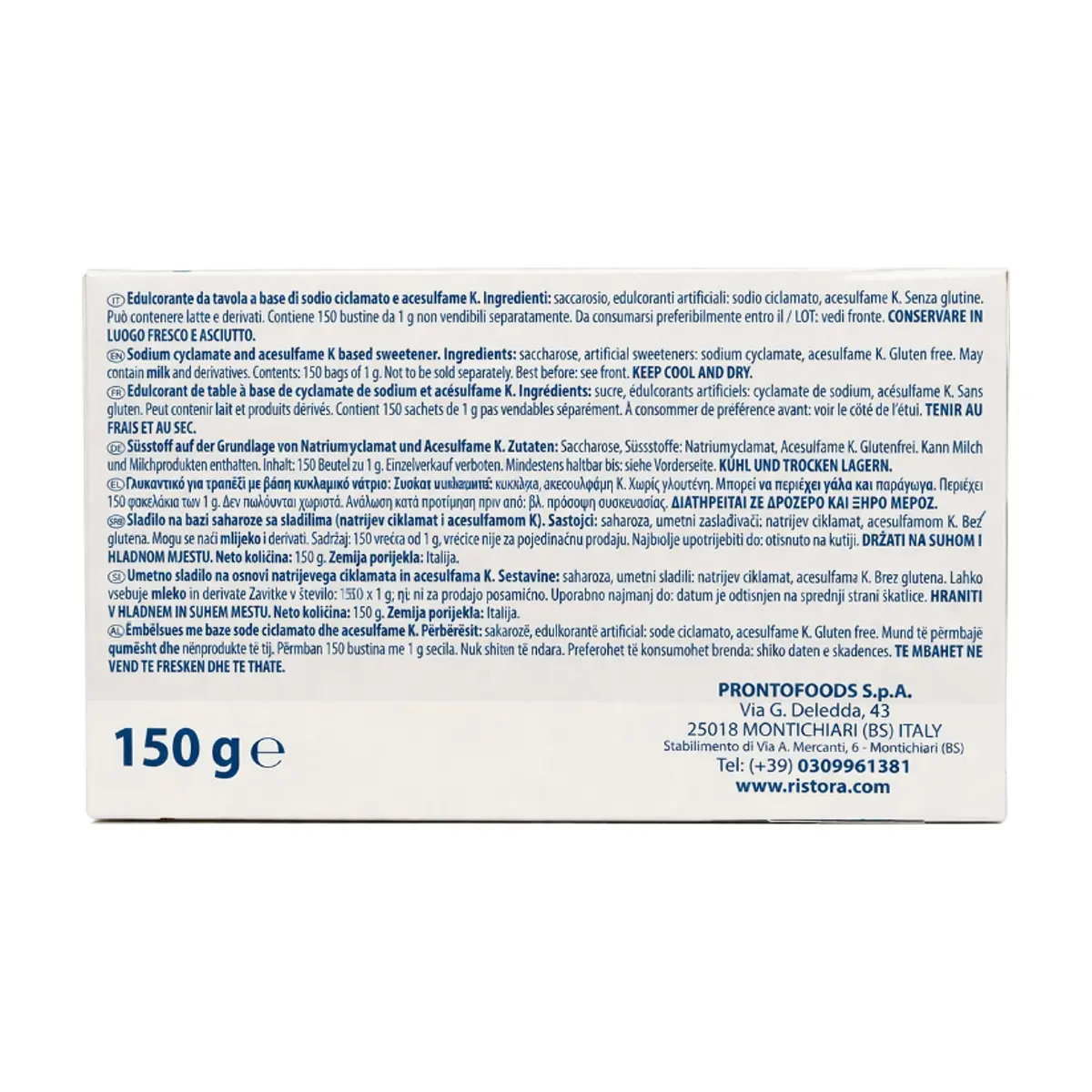 Edulcorante de mesa reconstituyente Ristora (150 g / 5.29 oz) - Thumbnail 3