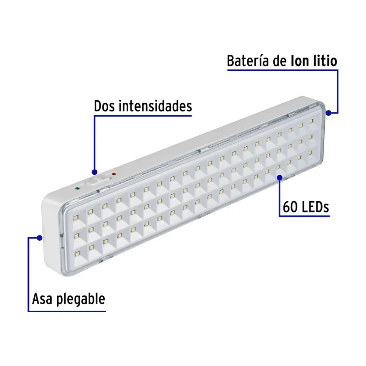 Lámpara LED recargable de emergencia Volteck 43008 - Miniatura 4