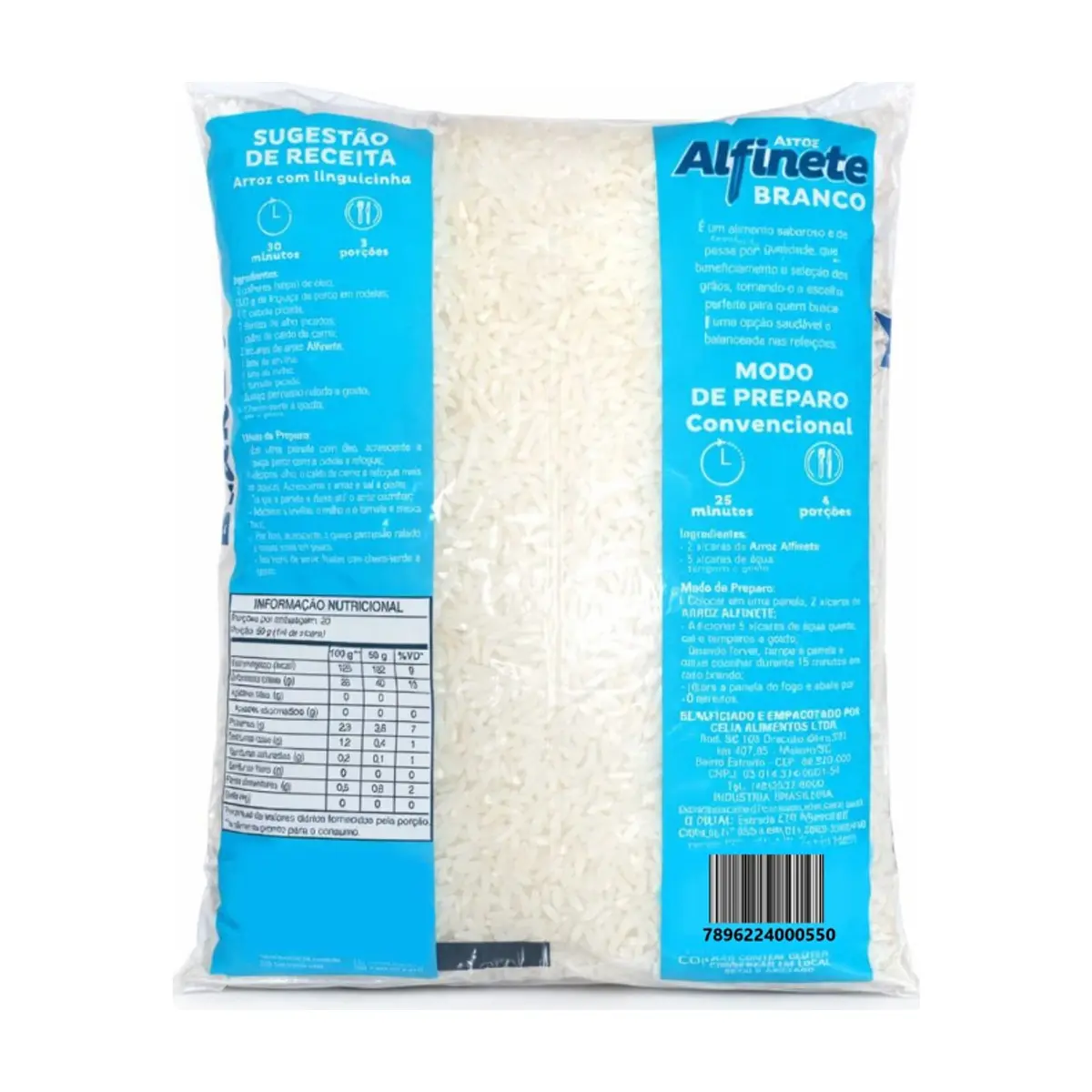 Arroz blanco Alfinete (6 x 1 kg / 2.2 lb) - Miniatura 2