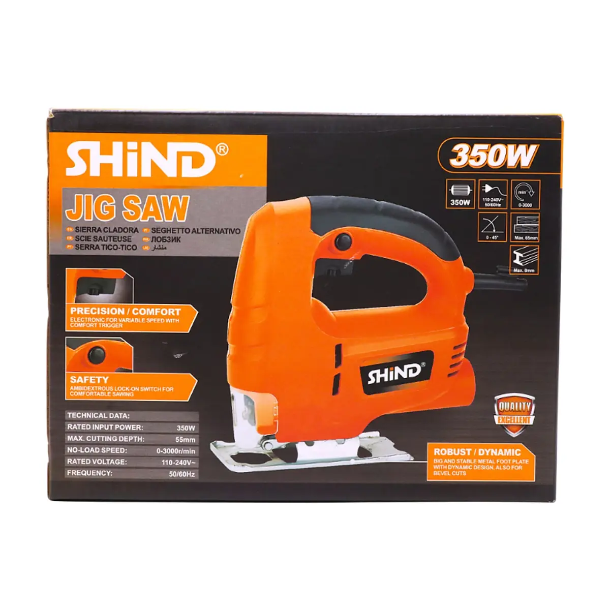 Sierra caladora de 350 W Shind SD 37654 - Thumbnail 5