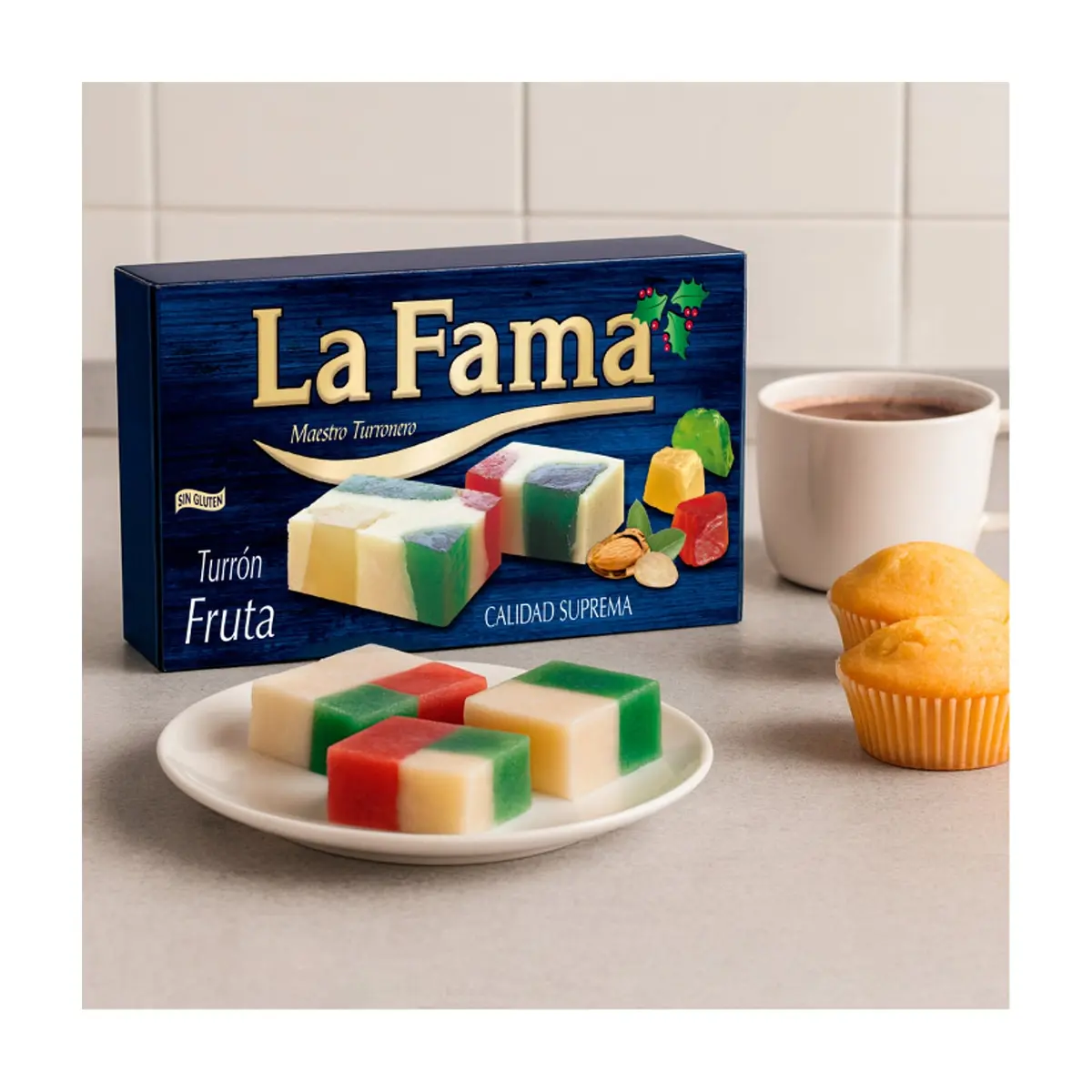 Turrón de Fruta La Fama (3 x 200 g / 5.3 oz) - Miniatura 2