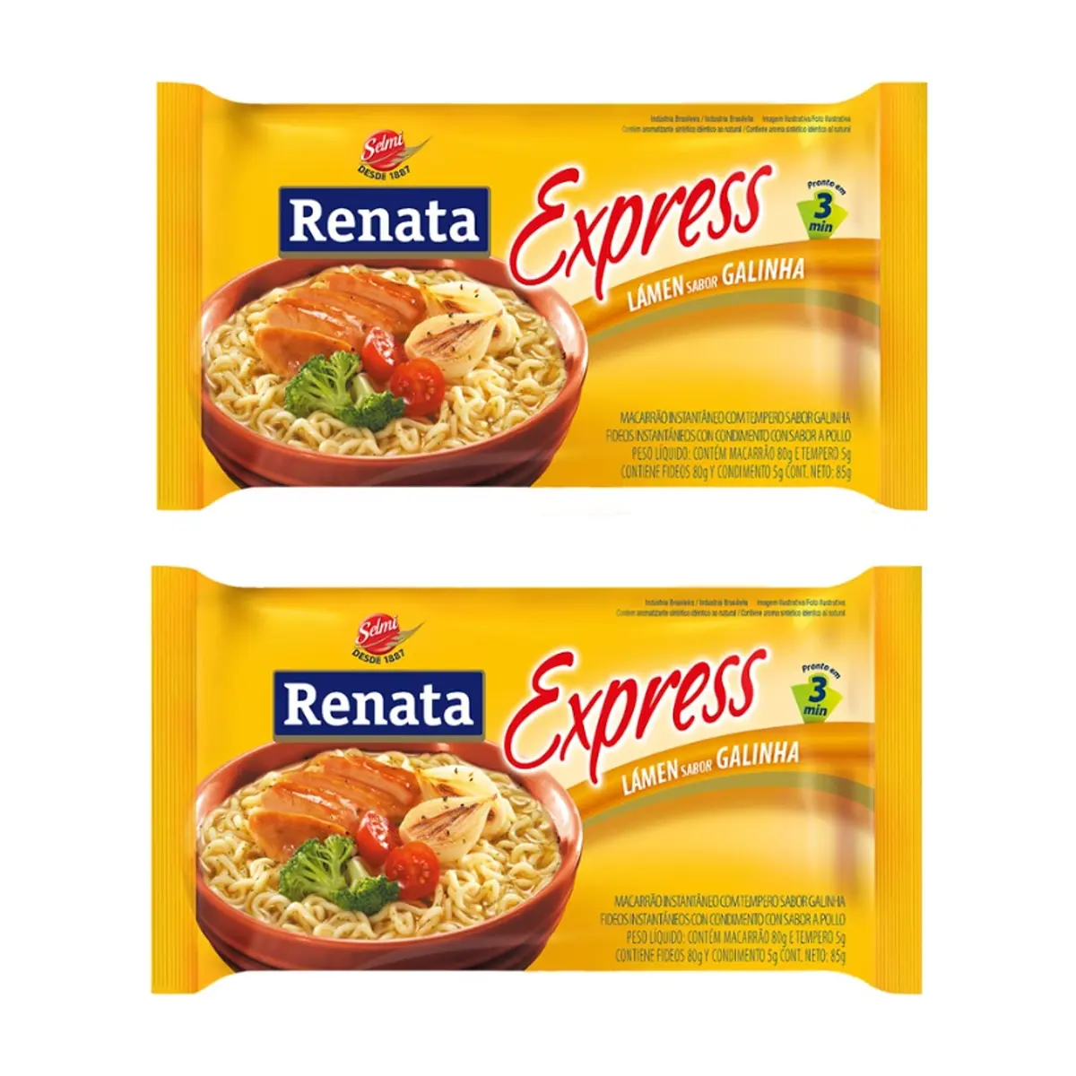 Fideos instantáneos sabor a pollo Renata (2 x 85 g / 3 oz) - Miniatura 1