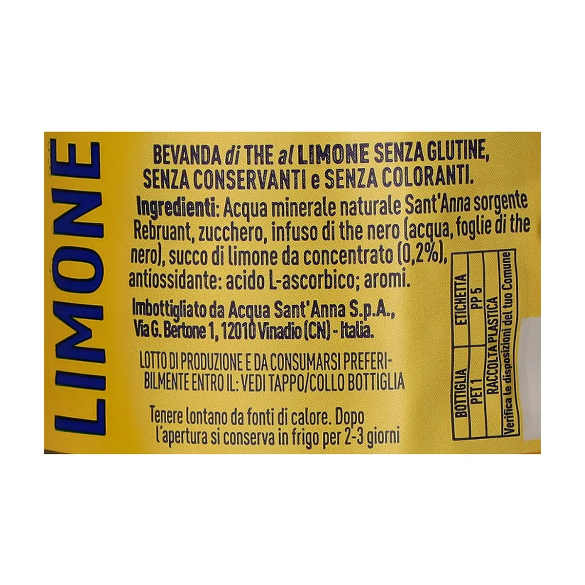 Té frío sabor a limón Sant'Anna (1500 ml) - Thumbnail 3
