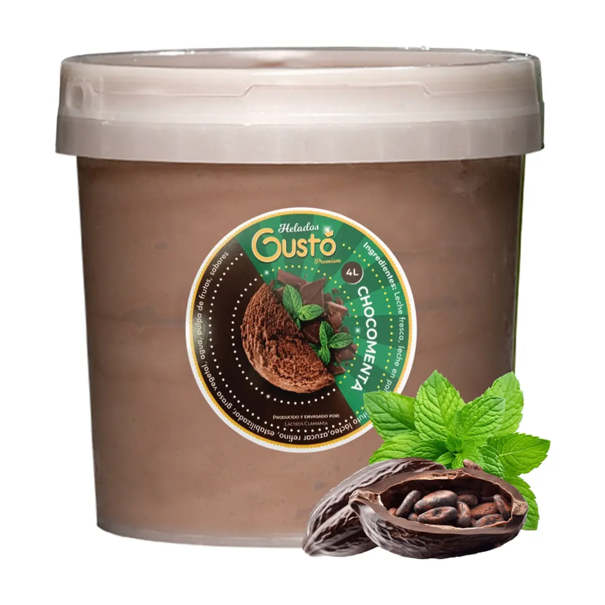 Helado Premium de chocomenta Gustó (4 L) - Miniatura 1