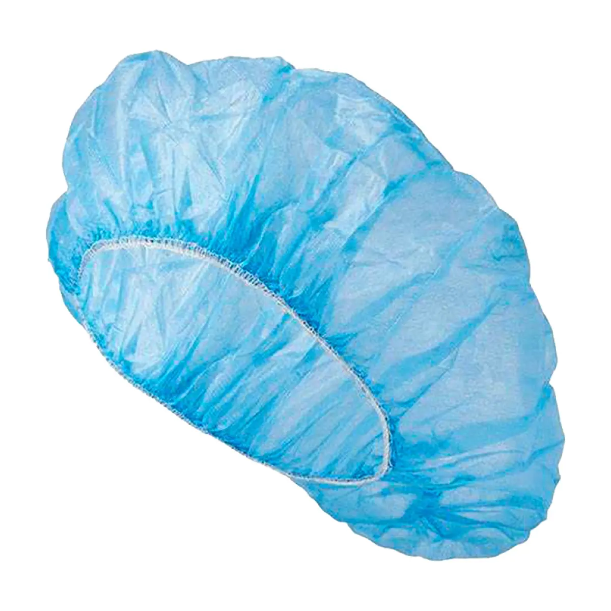 Gorro de quirófano de polipropileno hilado azul 21"