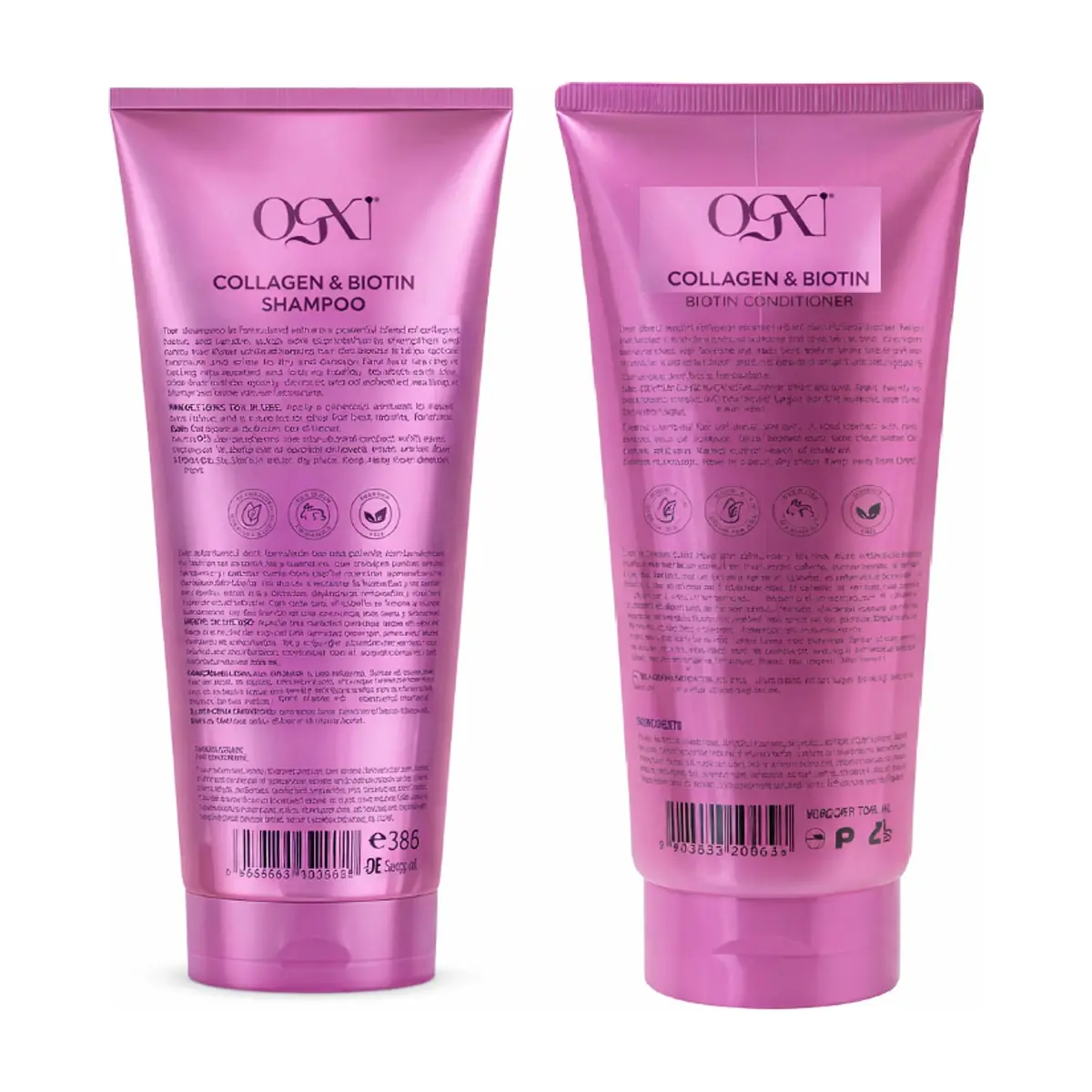 Set de champú y acondicionador con colágeno y biotina Ocgy Professional - Thumbnail 2
