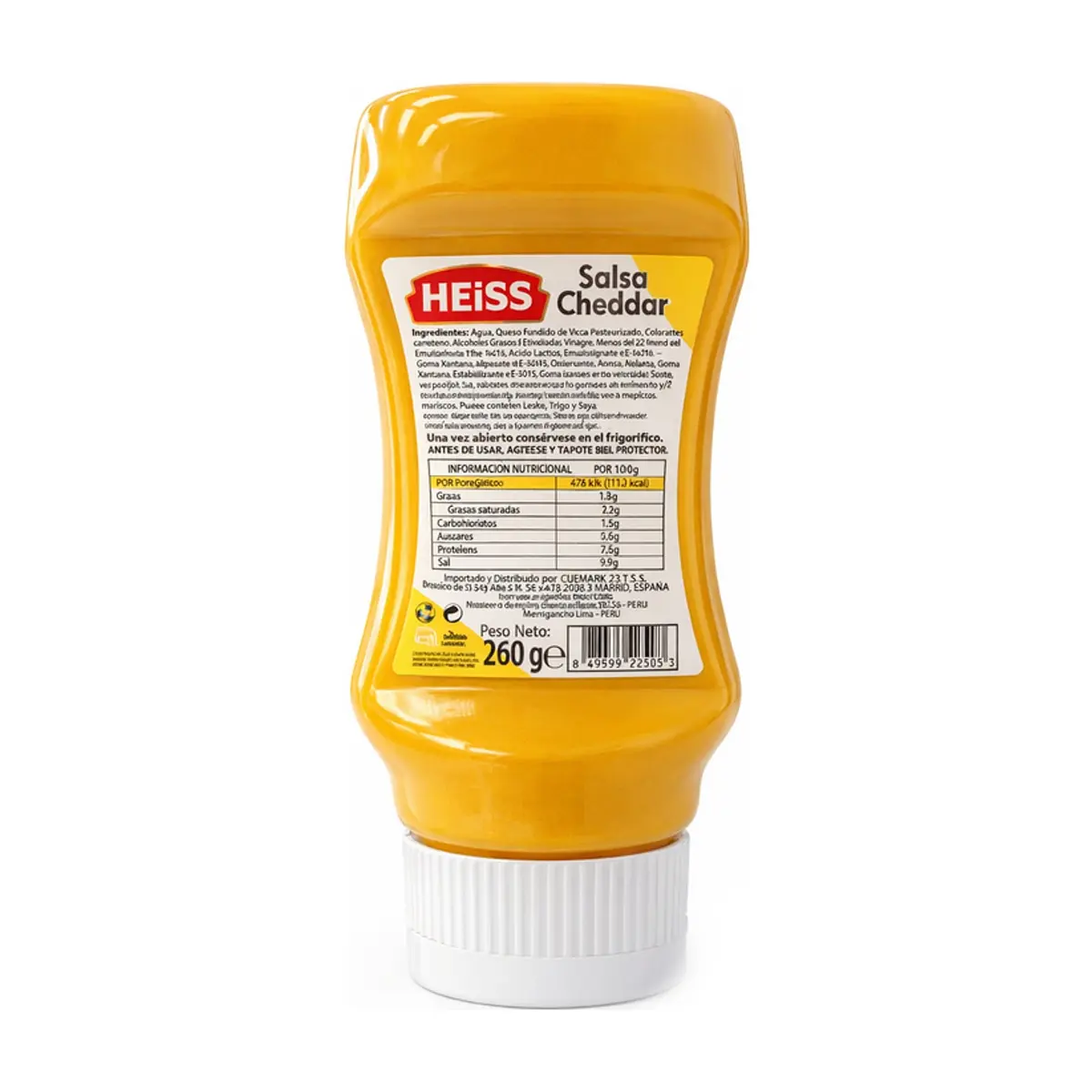 Salsa de queso cheddar HEISS (260 g / 9 oz) - Thumbnail 3