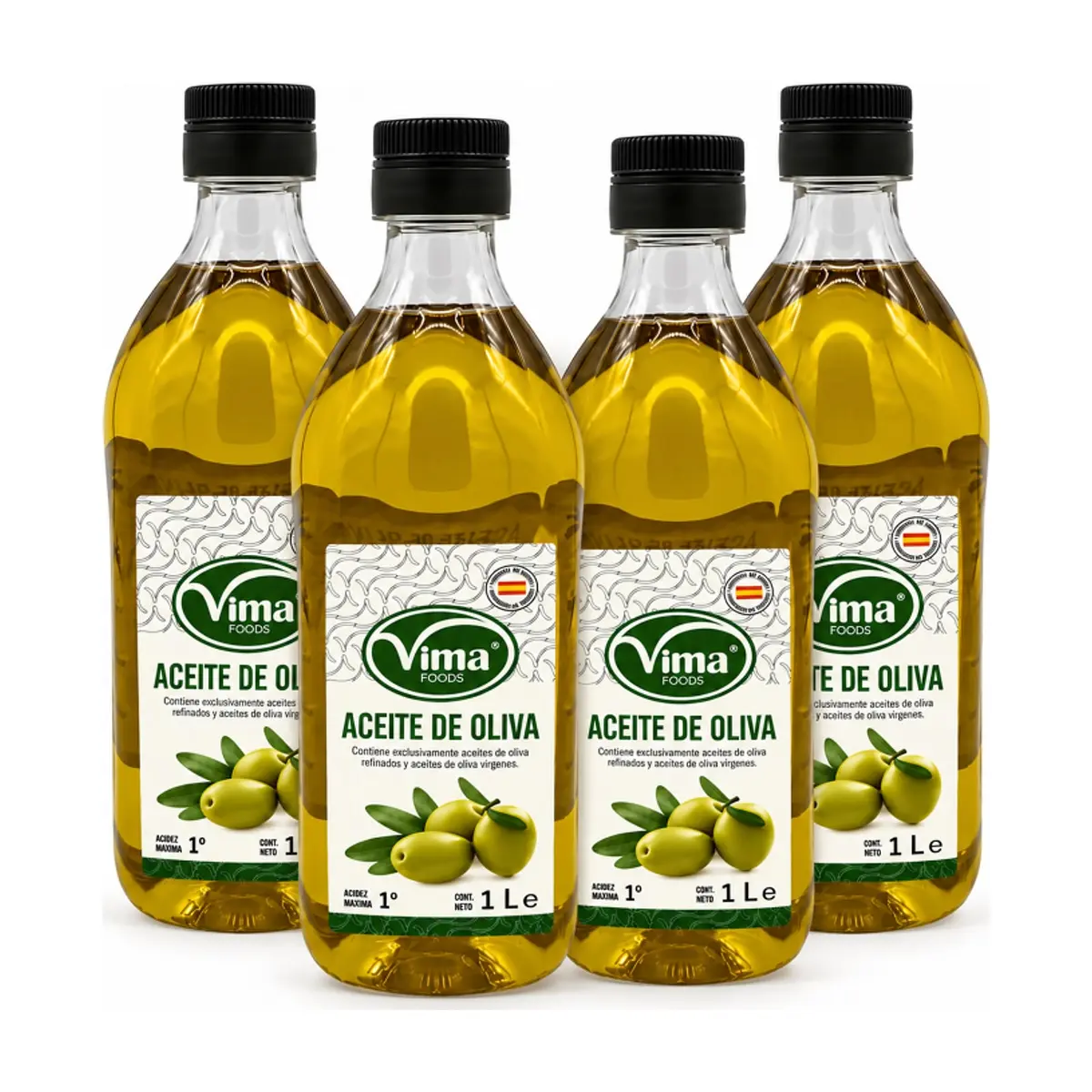 Aceite de oliva Vima Foods (4 x 1 L) - Imagen 1