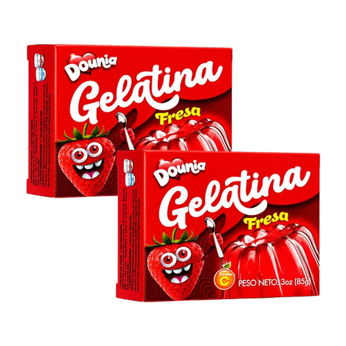 Gelatina con sabor a fresa Dounia ( 2 X 85 g / 3 oz) - Imagen 1