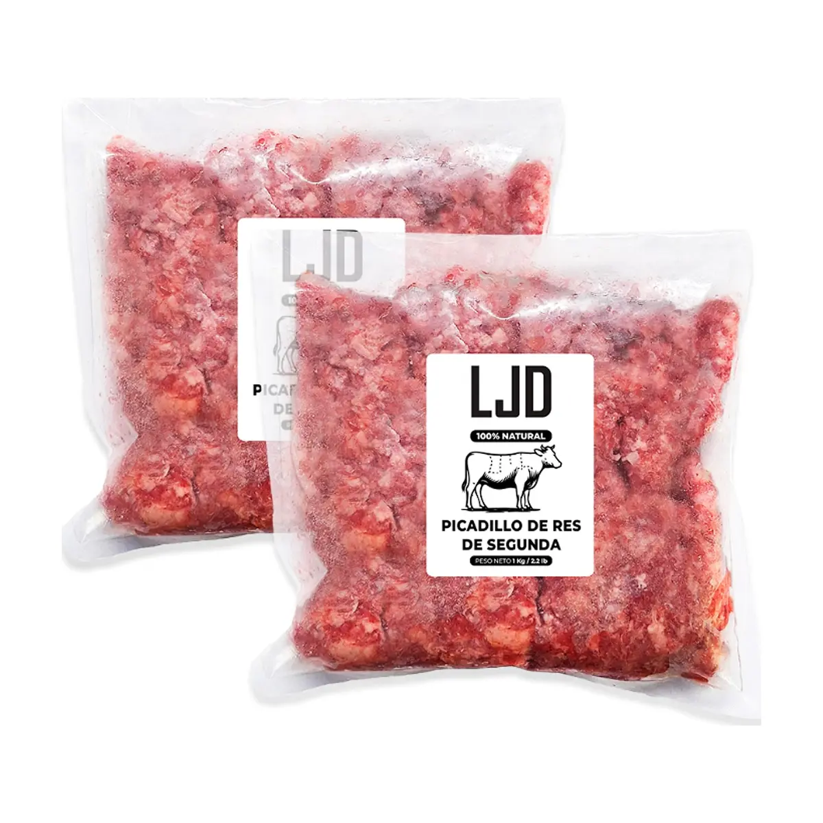 Picadillo de res de segunda LJD (2 x 1 kg / 2.2 lb)