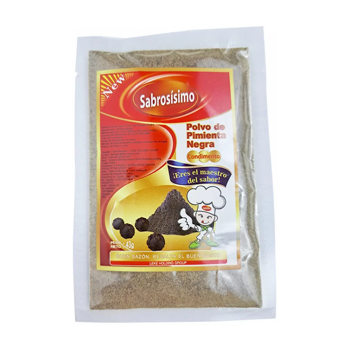 Pimienta negra en polvo Sabrosísimo (43 g / 1.52 oz)