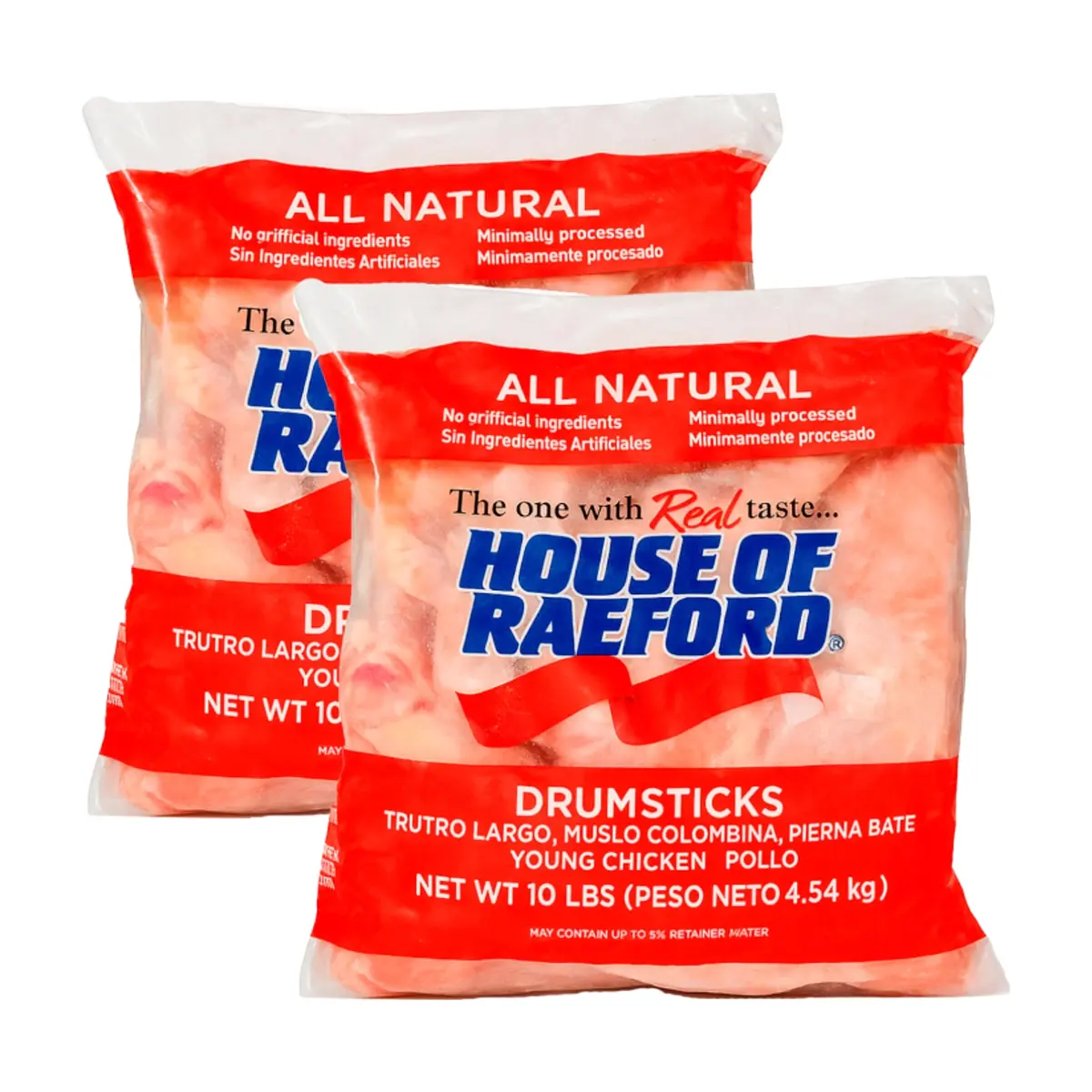 Muslos de pollo House of Raeford (2 x 4.54 kg / 10 lb)