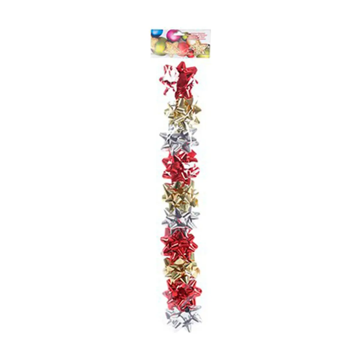 Pack de 10 lazos Navidad color surtido blister 8 cm Casa y Menaje