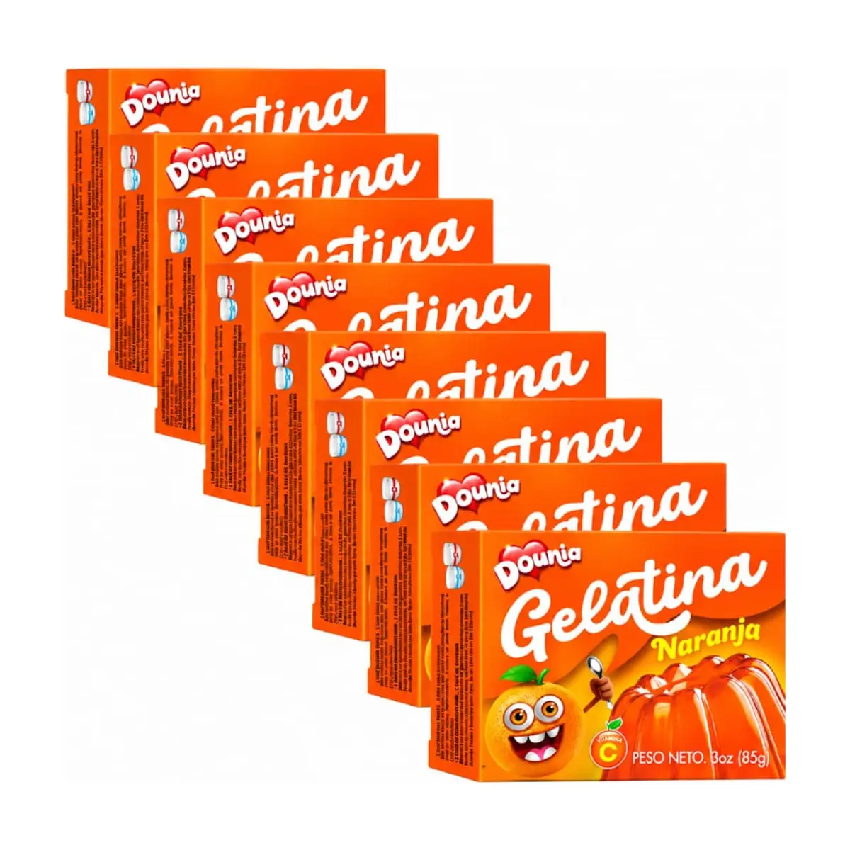 Gelatina con sabor a naranja Dounia (8 x 85 g / 3 oz) - Miniatura 1