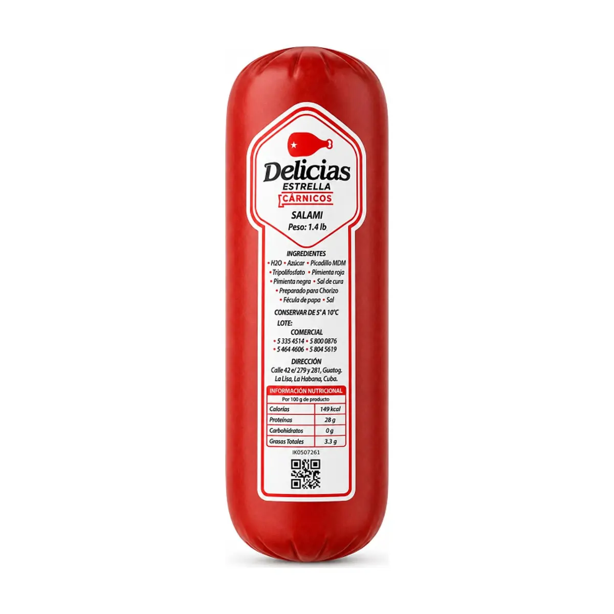 Salami Delicias Estrella (636 g / 1.4 lb) - Miniatura 1