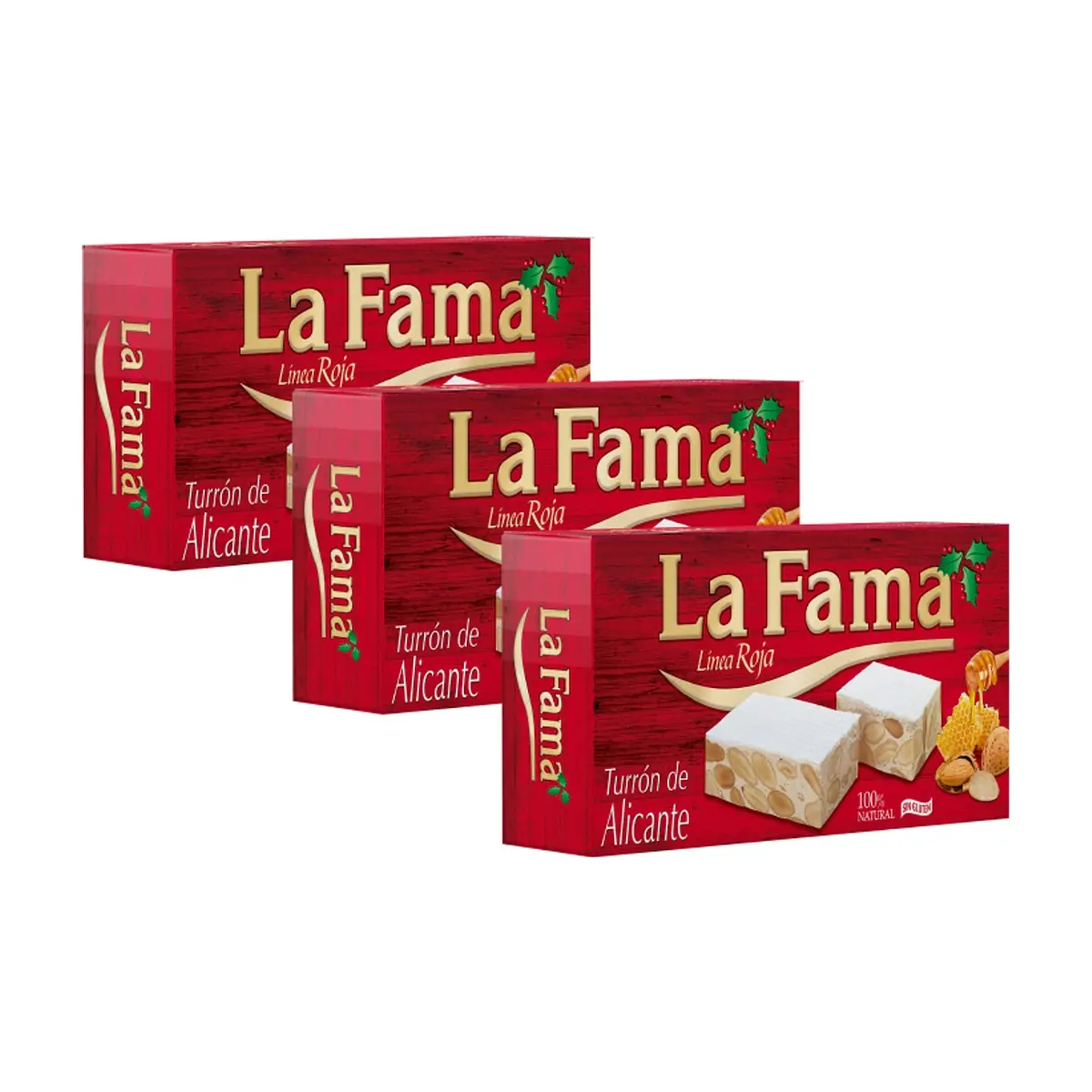 Turrón de Alicante La Fama (3 x 150 g / 5.3 oz) - Miniatura 1