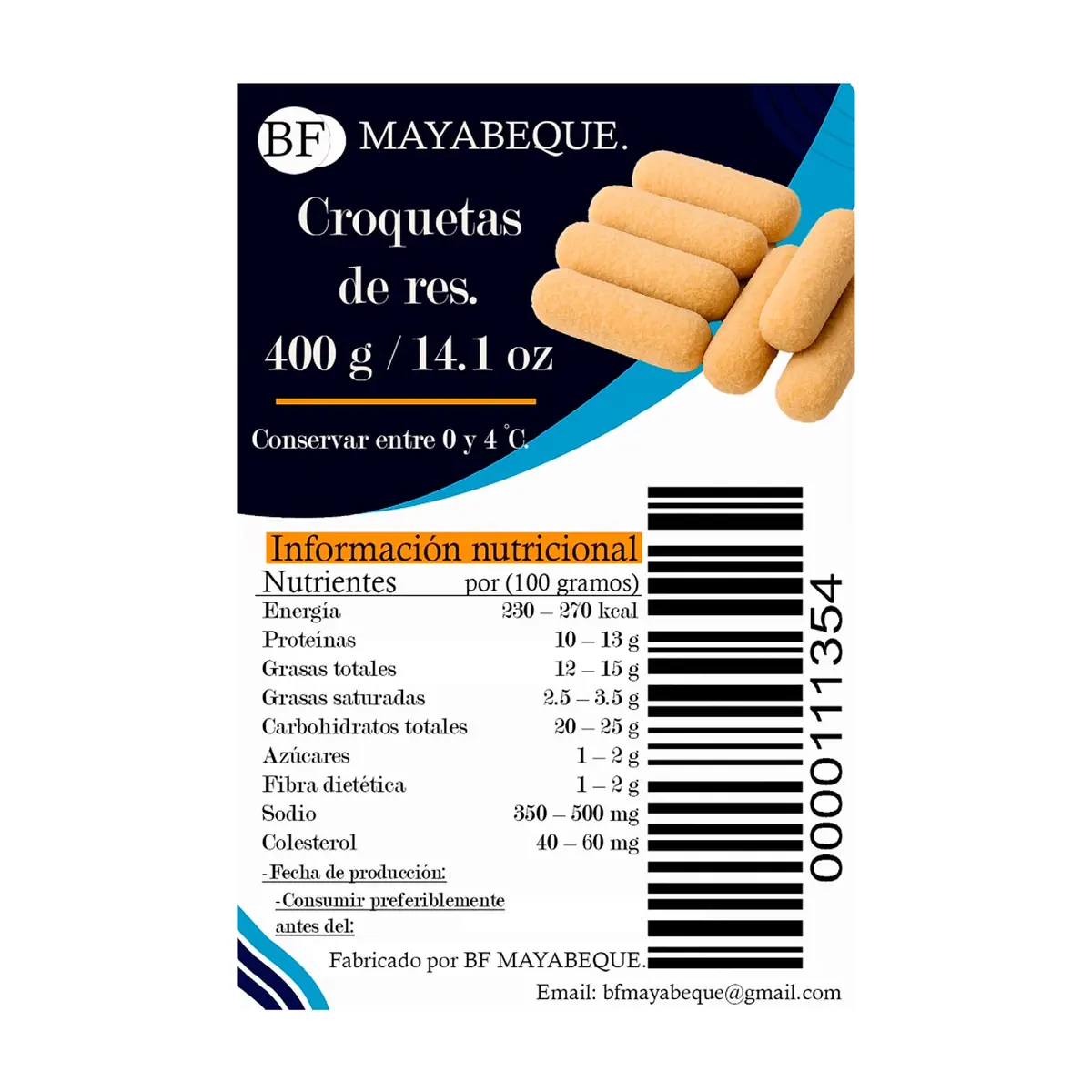Croquetas de res BF Mayabeque (400 g / 14.1 oz) - Thumbnail 2
