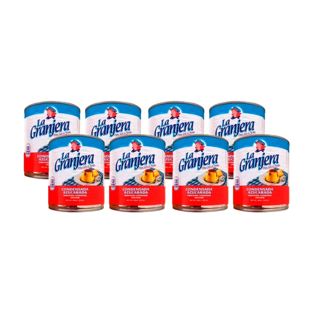 Leche condensada azucarada La Granjera (8 x 390 g / 13.8 oz) - Miniatura 1