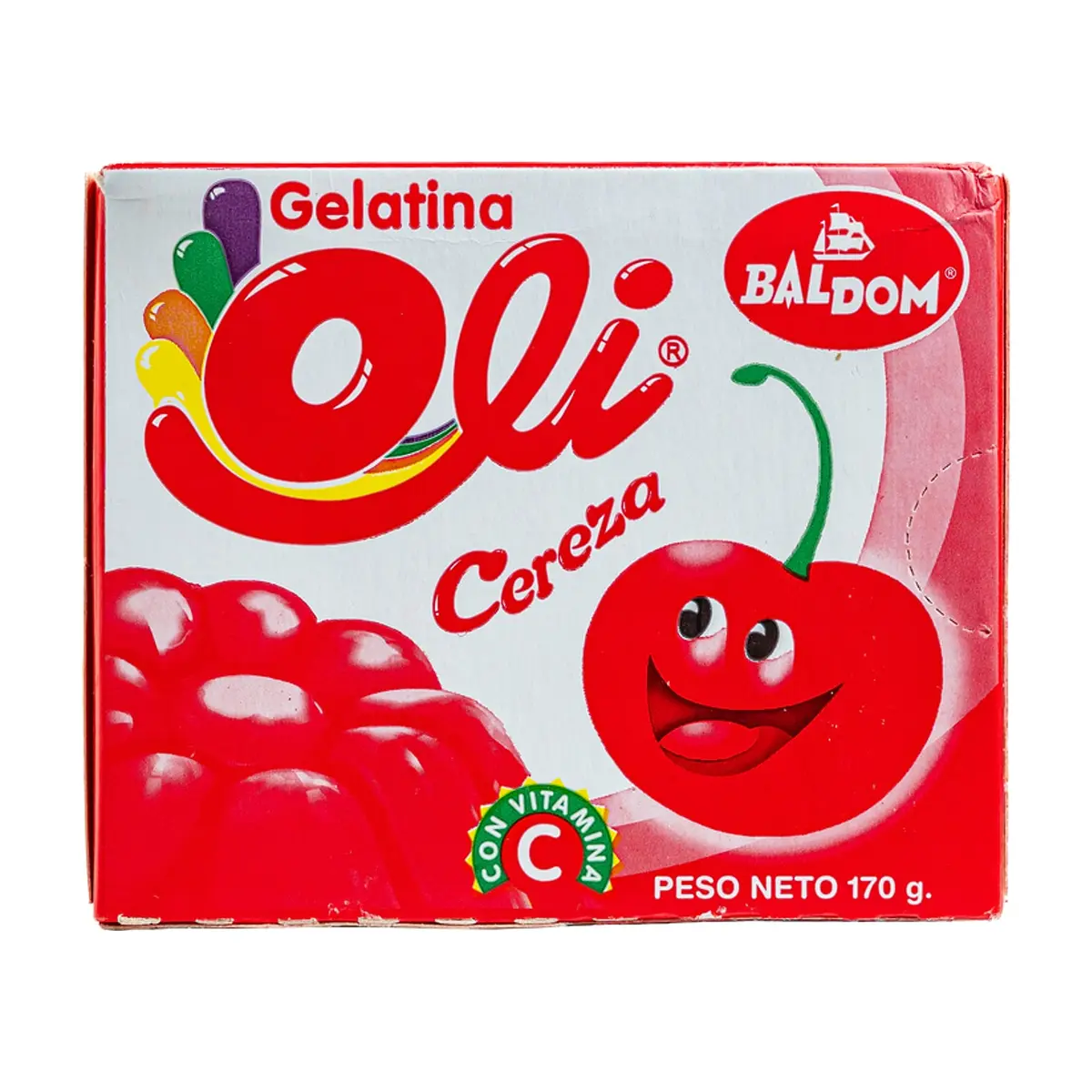 Gelatina sabor cereza con vitamina C Oli (170 g / 5.99 oz)