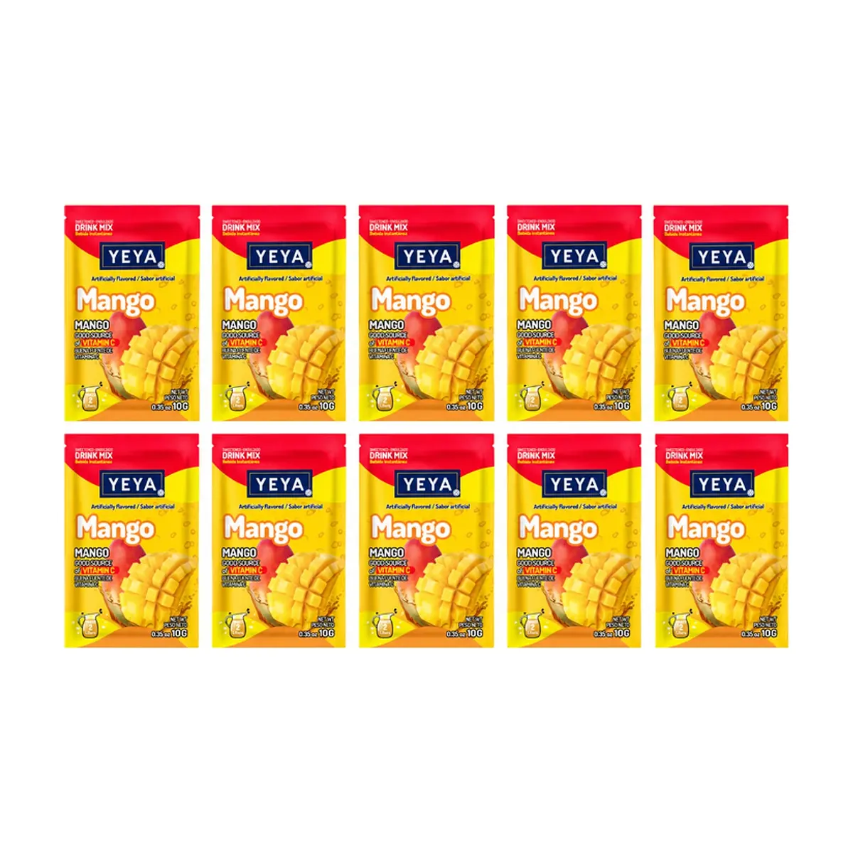 Refresco instantáneo sabor mango YEYA (10 x 10 g / 0.35 oz)