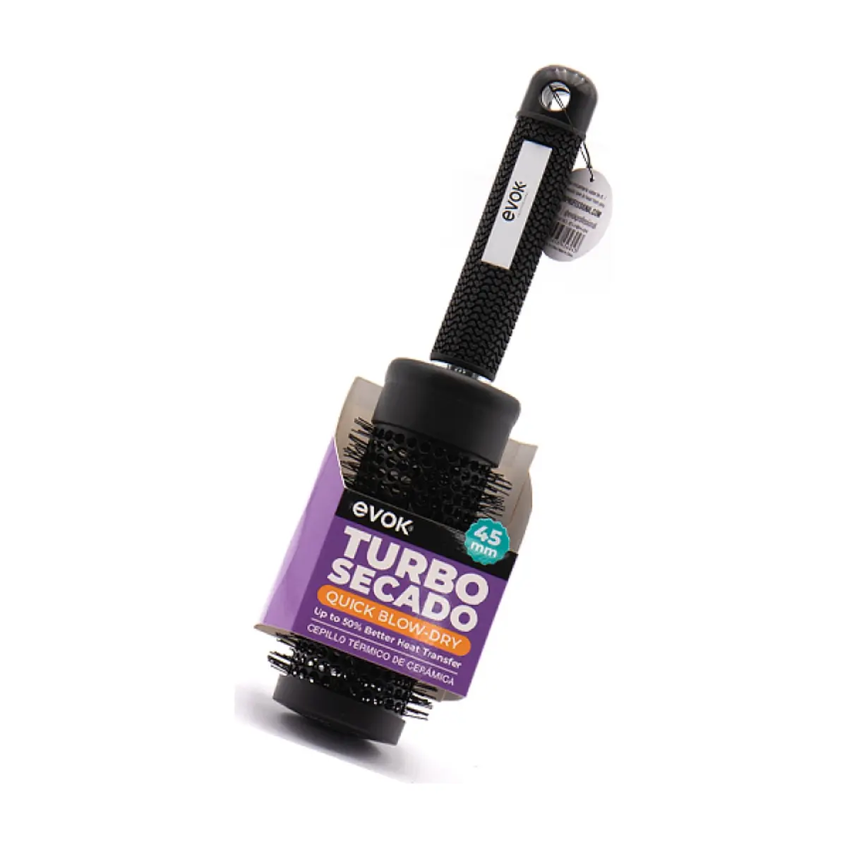 Cepillo turbo secado de 45mm para el cabello Evok