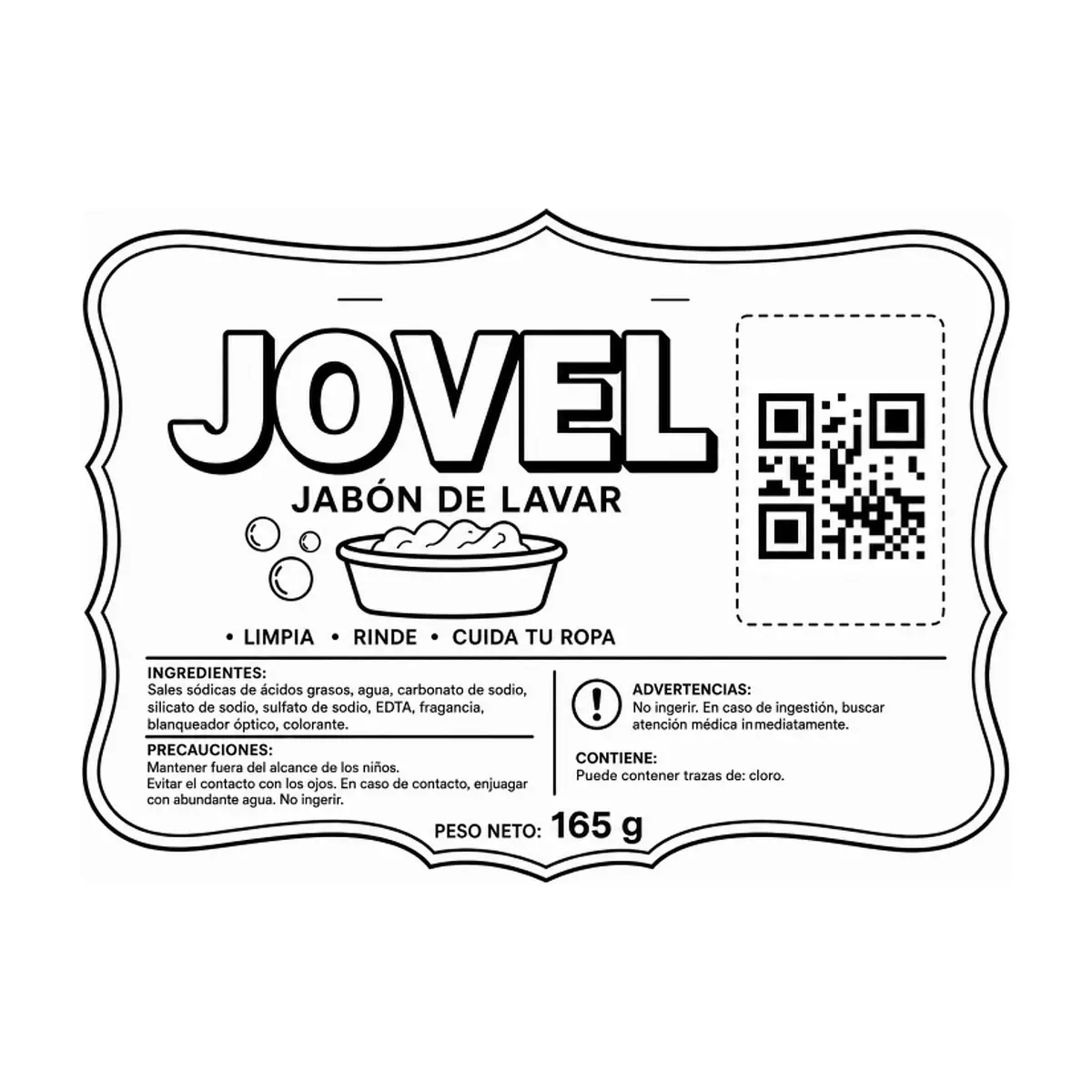 Jabón de lavar en barra Jovel (165 g / 5.82 oz) - Thumbnail 3