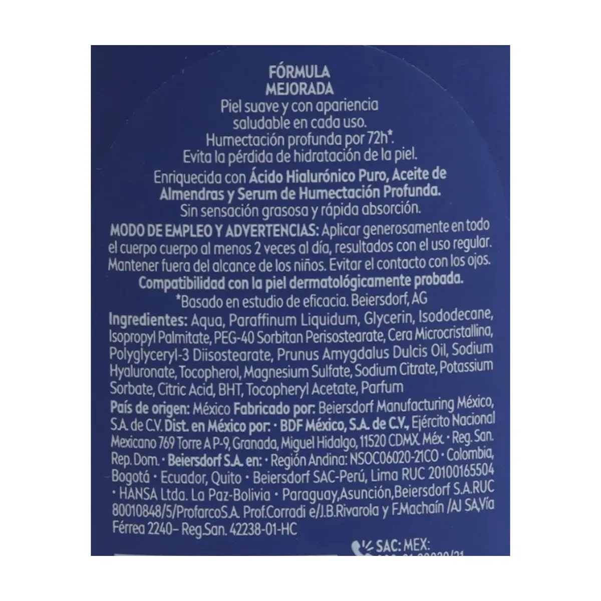 Crema corporal 72h Milk Nutritiva Nivea (100 ml) - Thumbnail 2