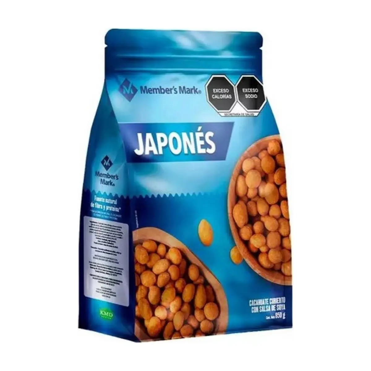 Maní japonés cubierto con salsa soya Member's Mark (850 g / 1.87 lb)