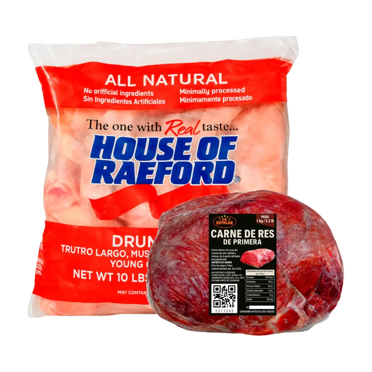 Carne de res de primera La Estelar + Muslos de pollo House of Raeford