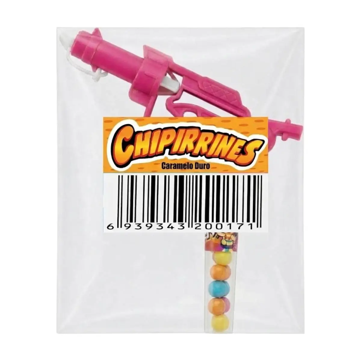 Pistola de juguete rosada con caramelos Chipirrines - Thumbnail 2