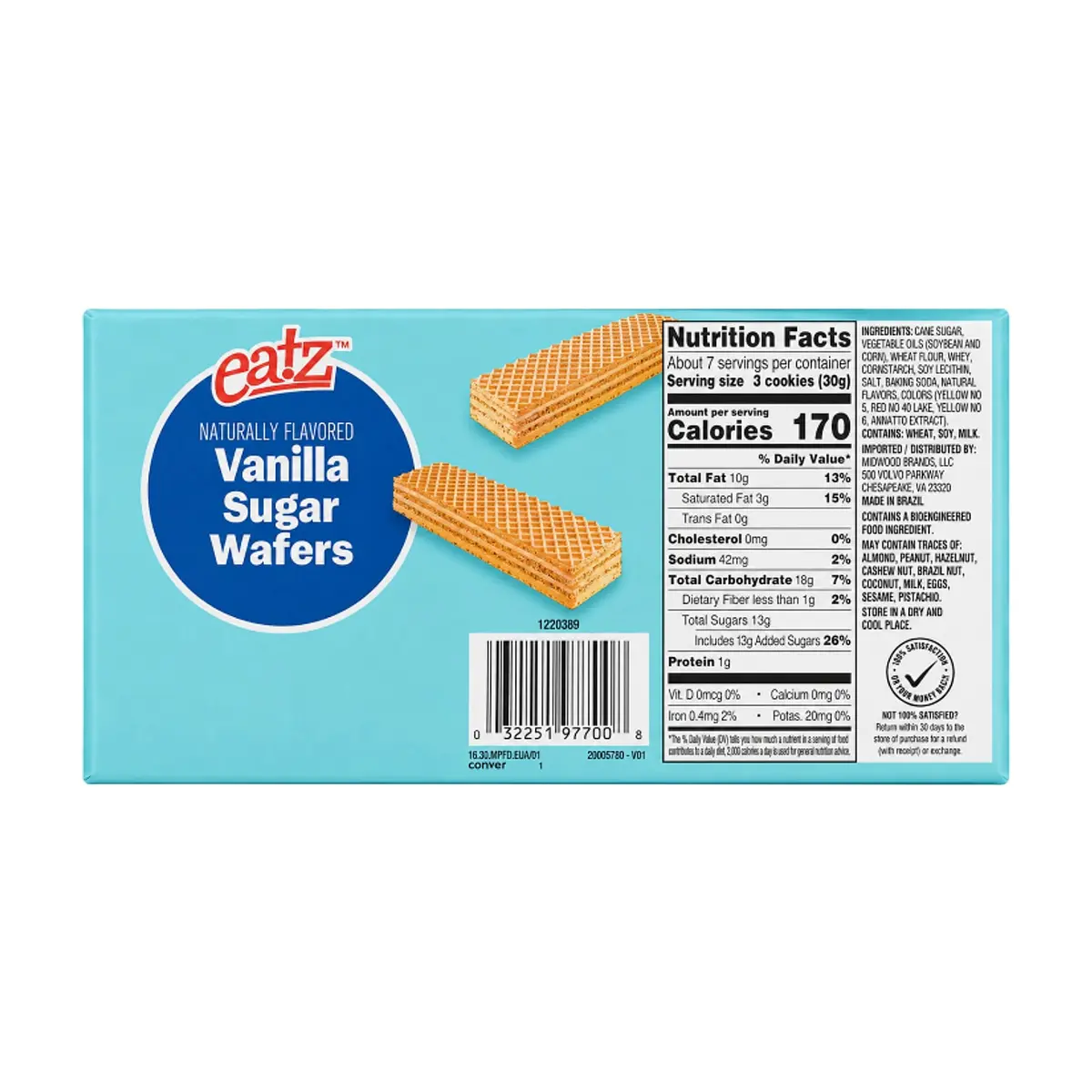 Sorbetos de vainilla Eatz (226 g / 8 oz) - Thumbnail 2