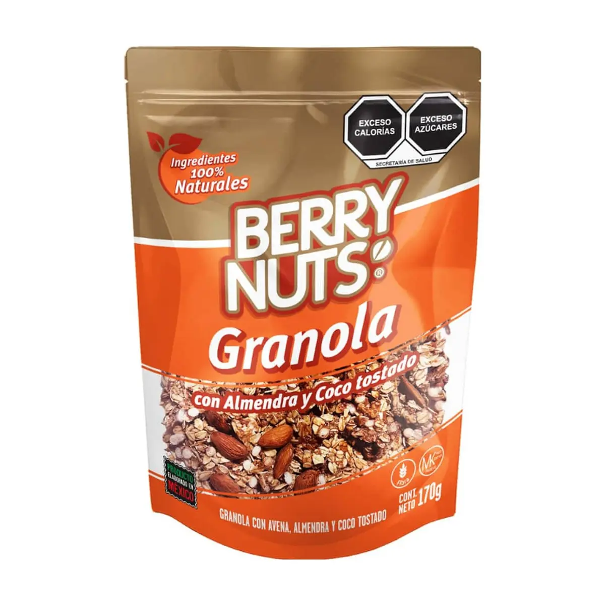 Granola con avena, almendra y coco tostado Berry Nuts (170 g / 6 oz) - Miniatura 1