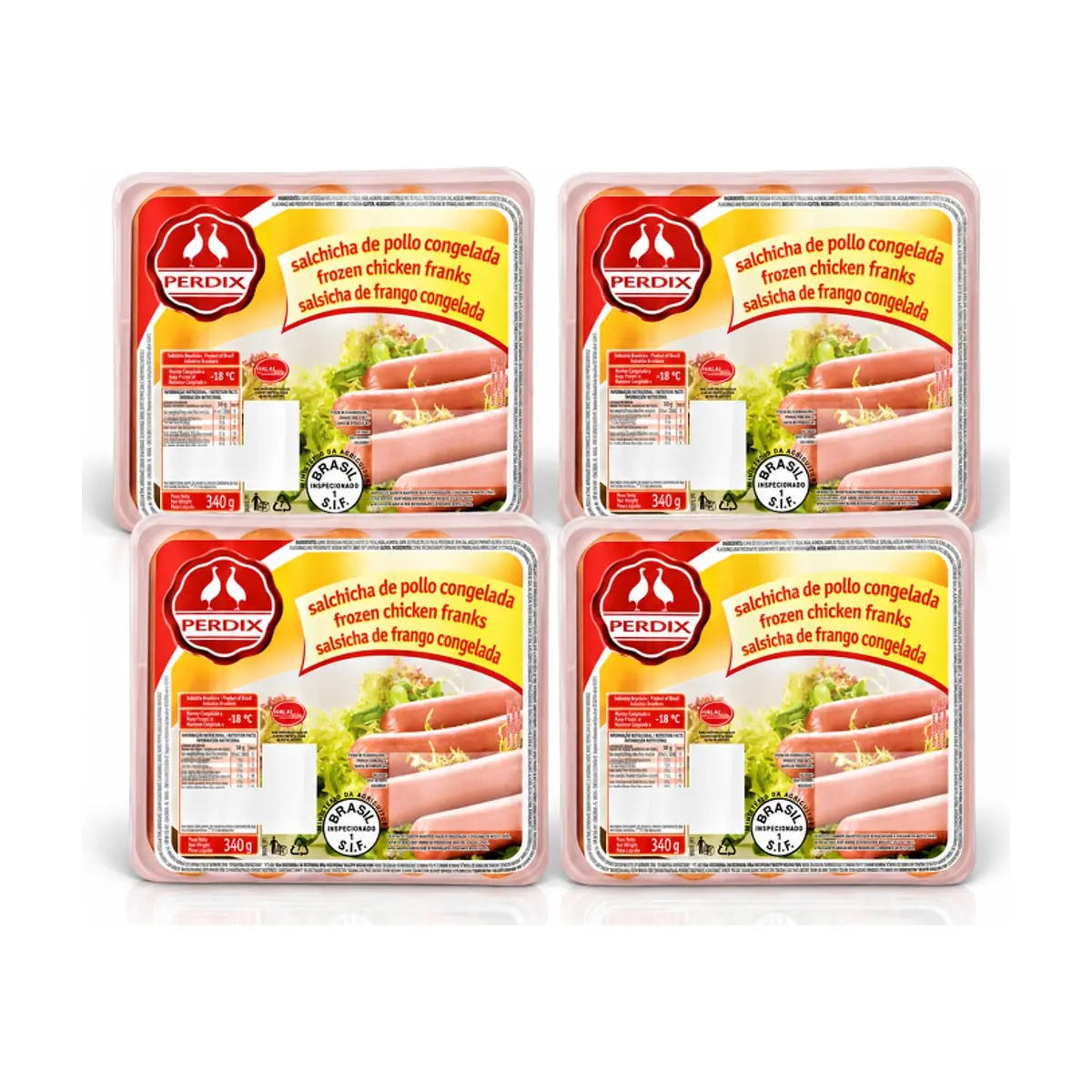 Salchichas de pollo Perdix (4 x 340 g / 12 oz) - Imagen 1