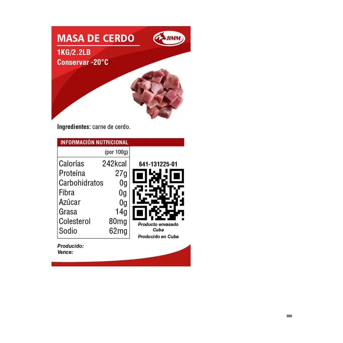 Masas de cerdo Jimm (1 kg / 2.2 lb) - Thumbnail 3