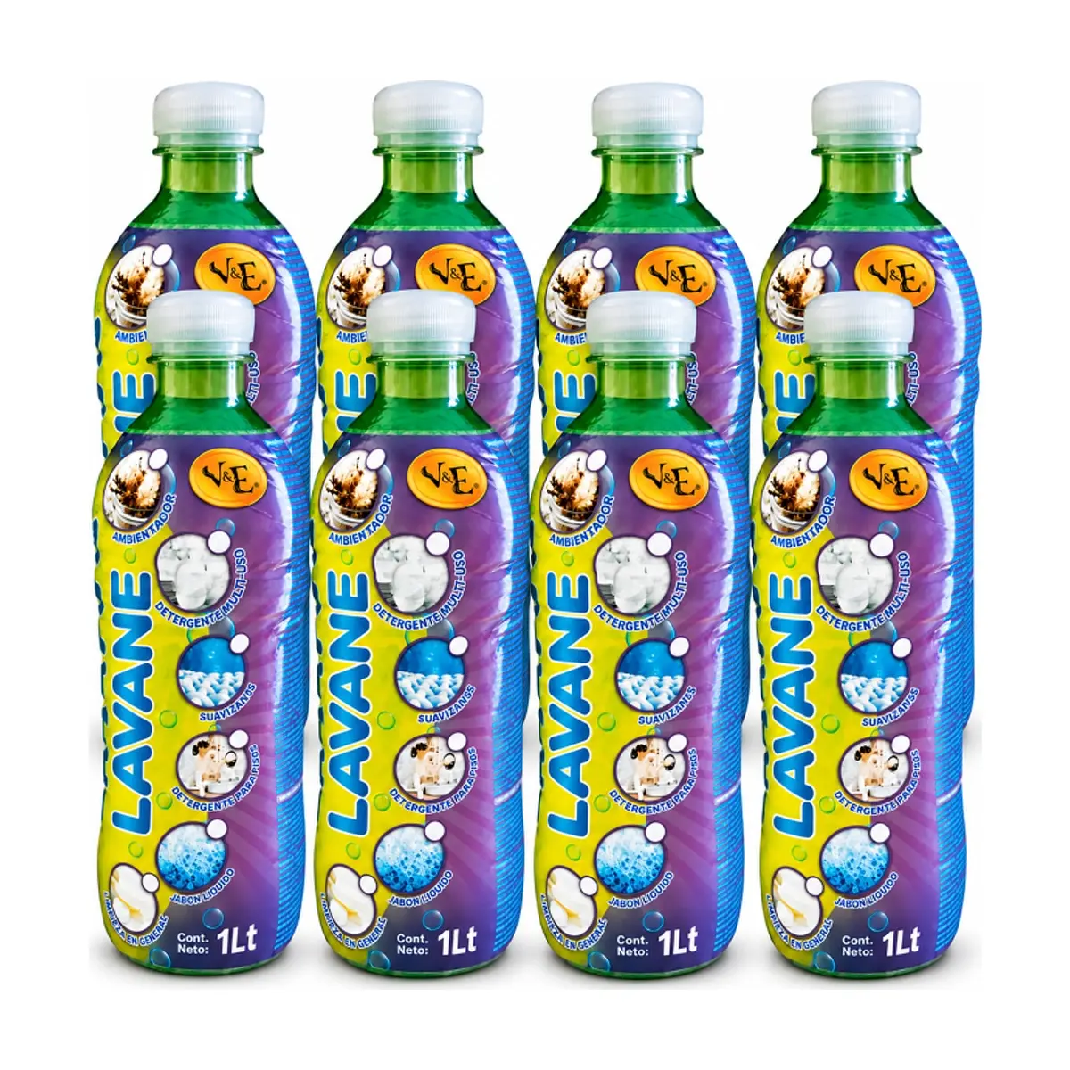 Detergente líquido multiuso Lavane (8 x 1 L)
